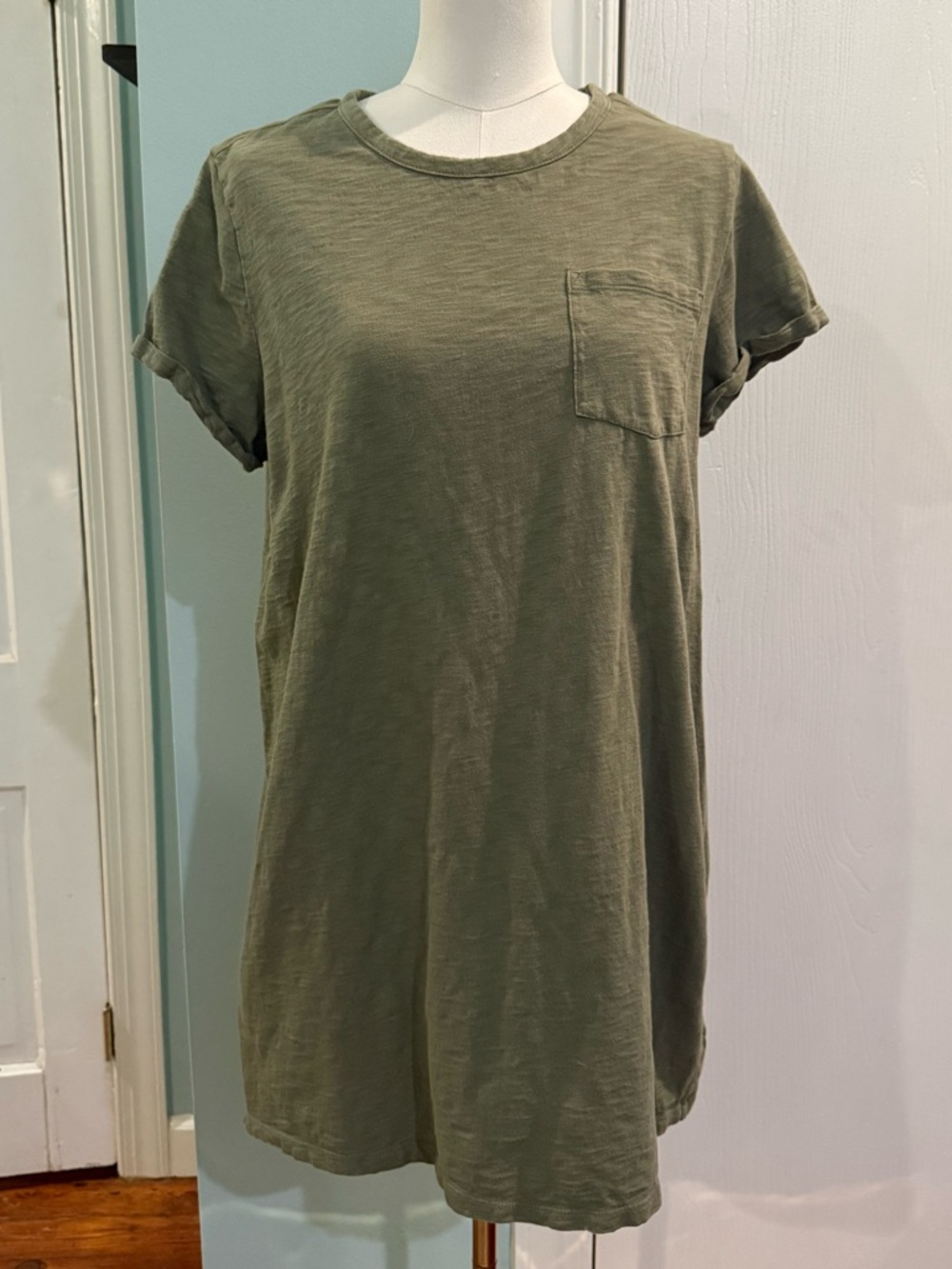 GAP Olive Green Mini Dress with Pocket